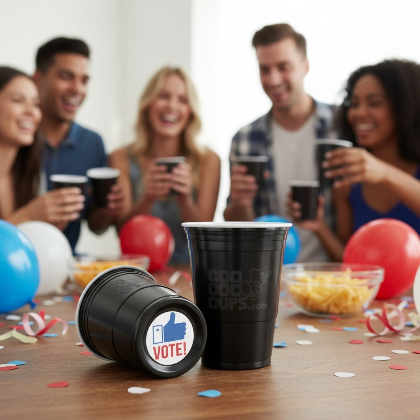 CooCoo Cups® 16oz "VOTE!" Party Cups - 50 Count