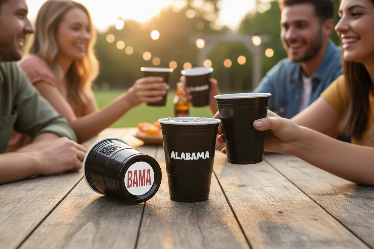 CooCoo Cups® 16oz Alabama "BAMA & Elephant" Party Cups - 50 Count
