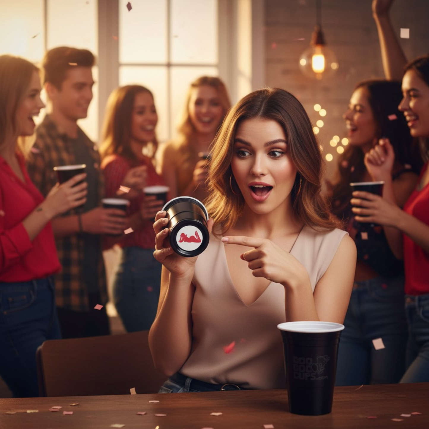 CooCoo Cups® 16oz "BAE" Party Cups - 50 Count