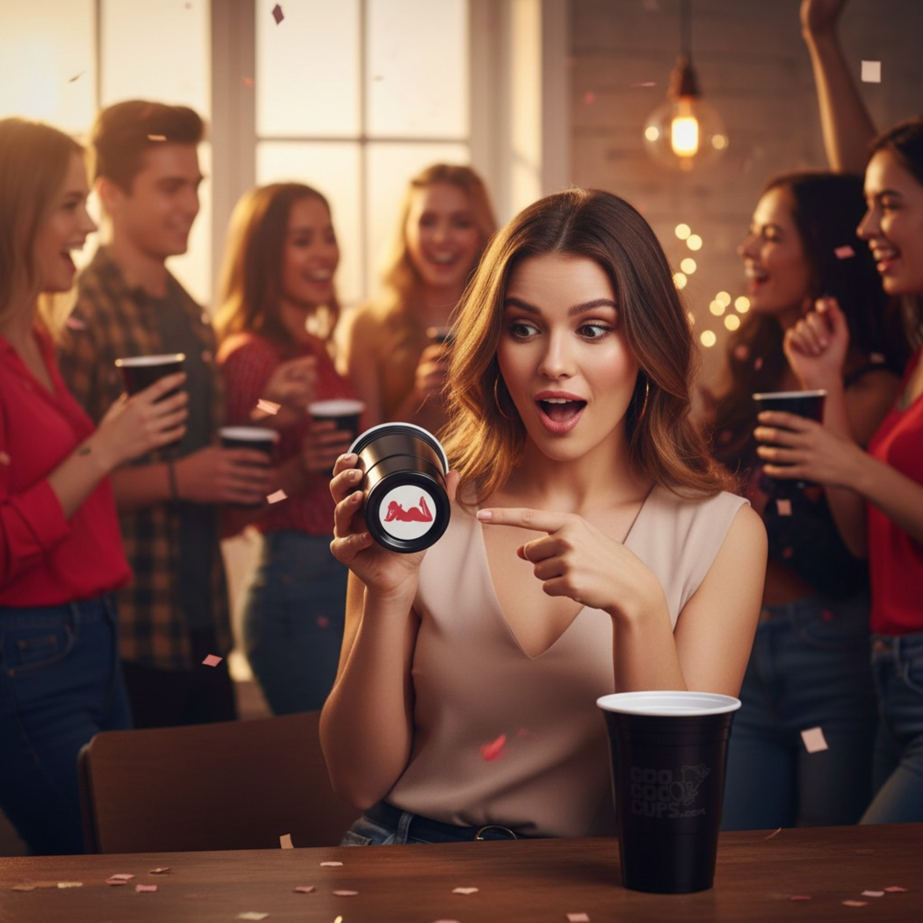 CooCoo Cups® 16oz "BAE" Party Cups - 50 Count