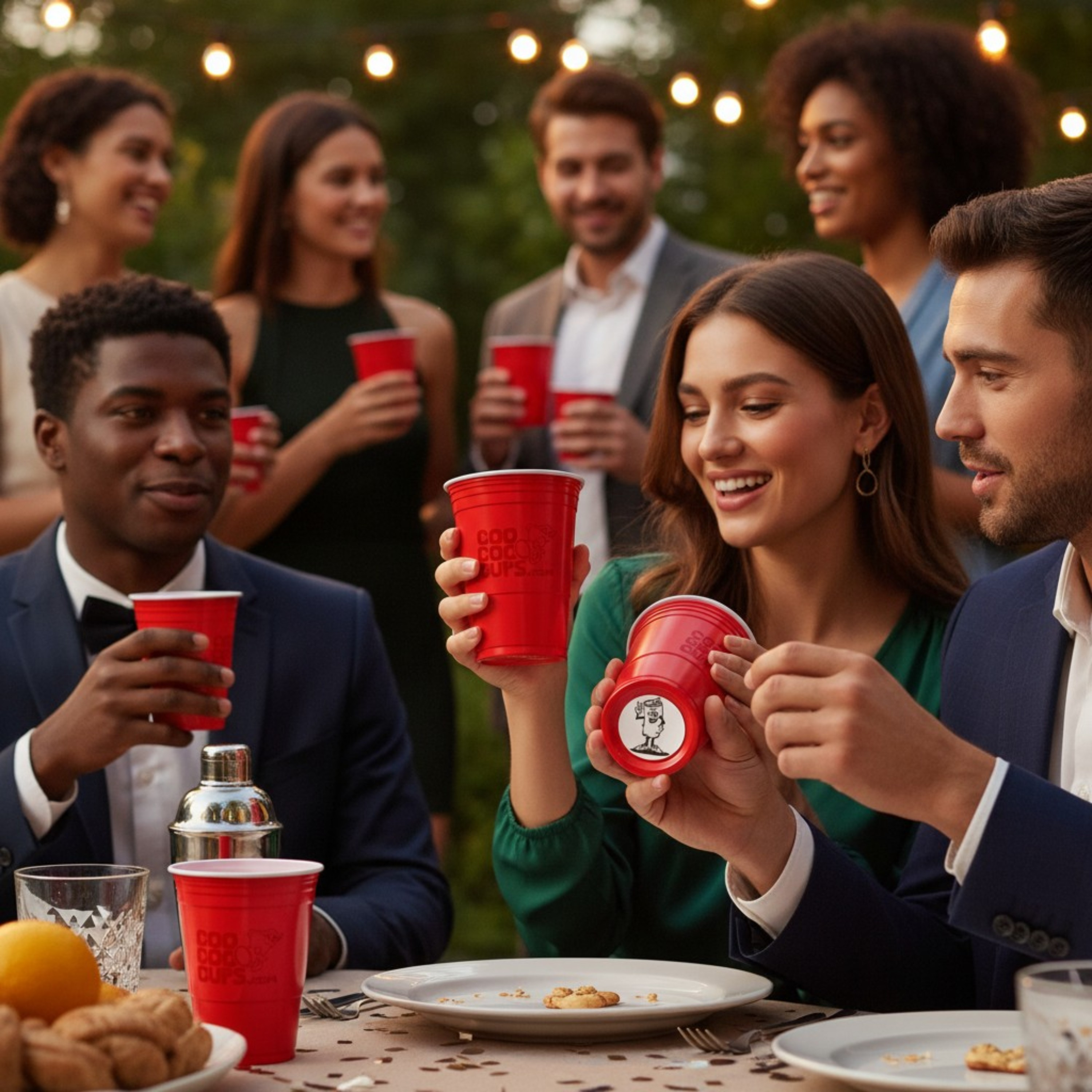 CooCoo Cups® 16oz "Beer Can Peace" Party Cups - 50 Count