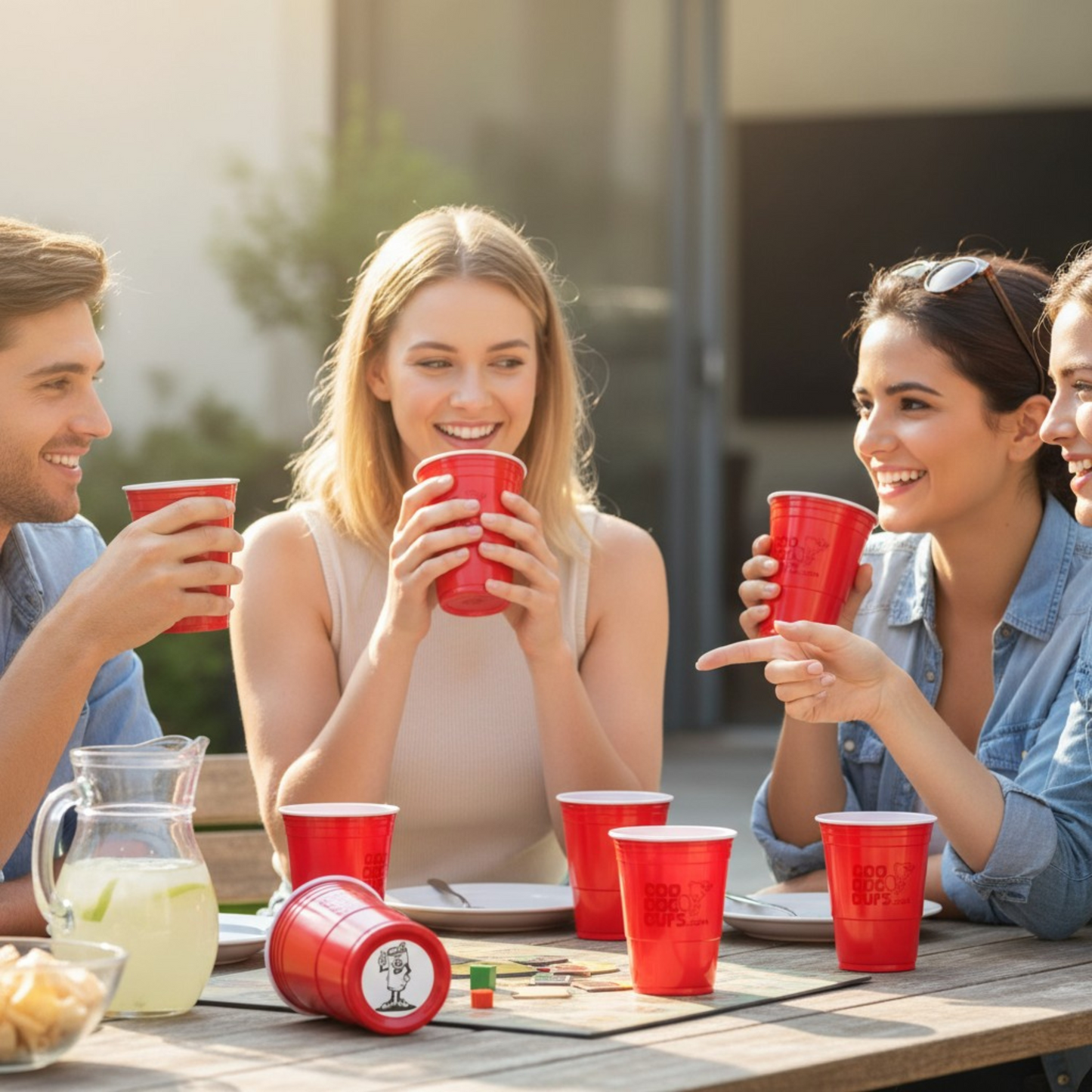 CooCoo Cups® 16oz "Beer Can Peace" Party Cups - 50 Count