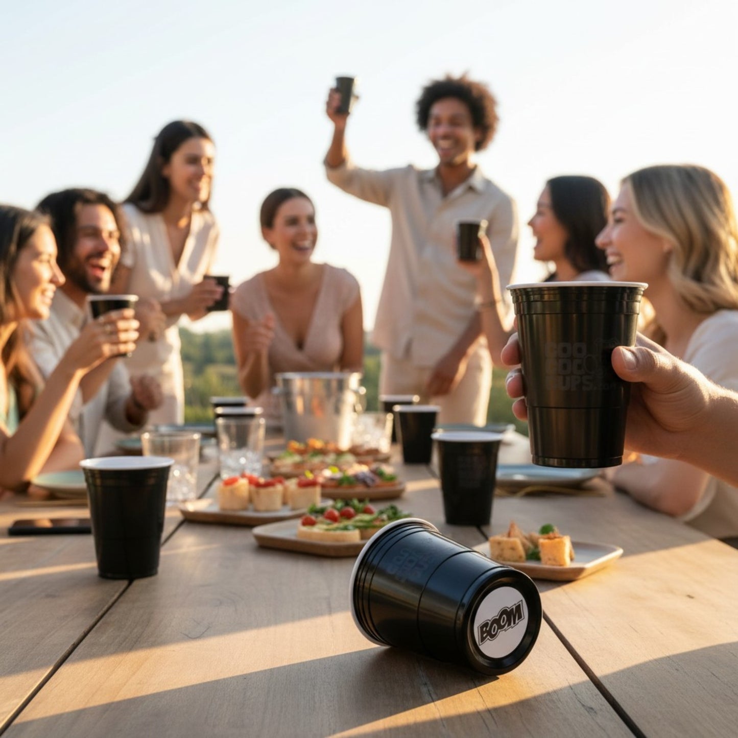 CooCoo Cups® 16oz "BOOM" Party Cups - 50 Count