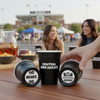 CooCoo Cups® 16oz Central Arkansas "Go Bears & Eat, Sleep, Football, Repeat" Party Cups - 50 Count