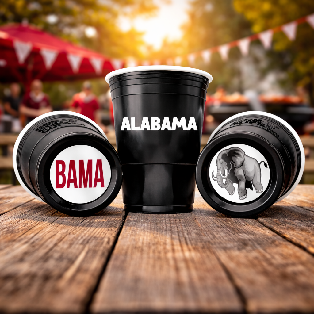 CooCoo Cups® 16oz Alabama "BAMA & Elephant" Party Cups - 50 Count