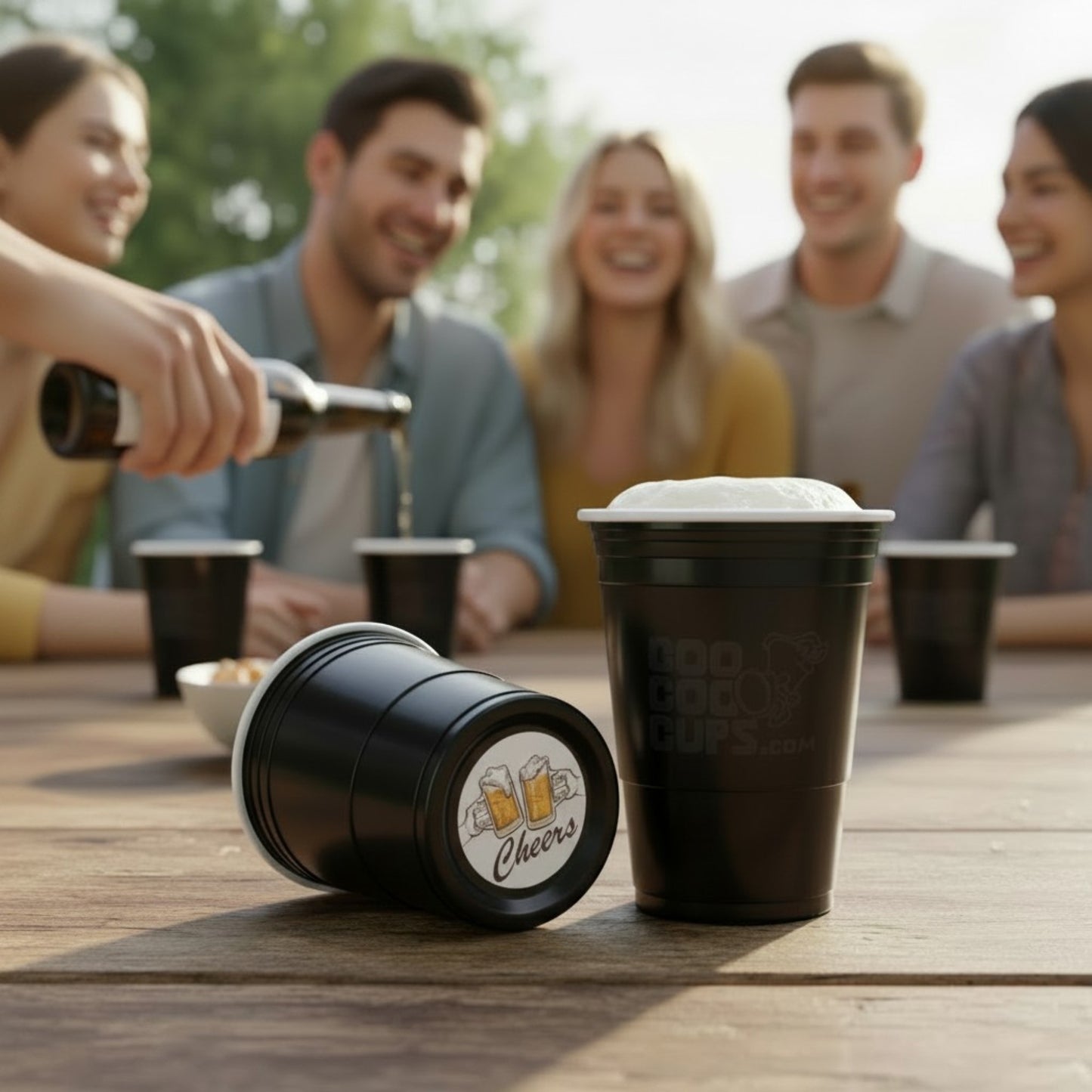 CooCoo Cups® 16oz "Cheers" Party Cups - 50 Count