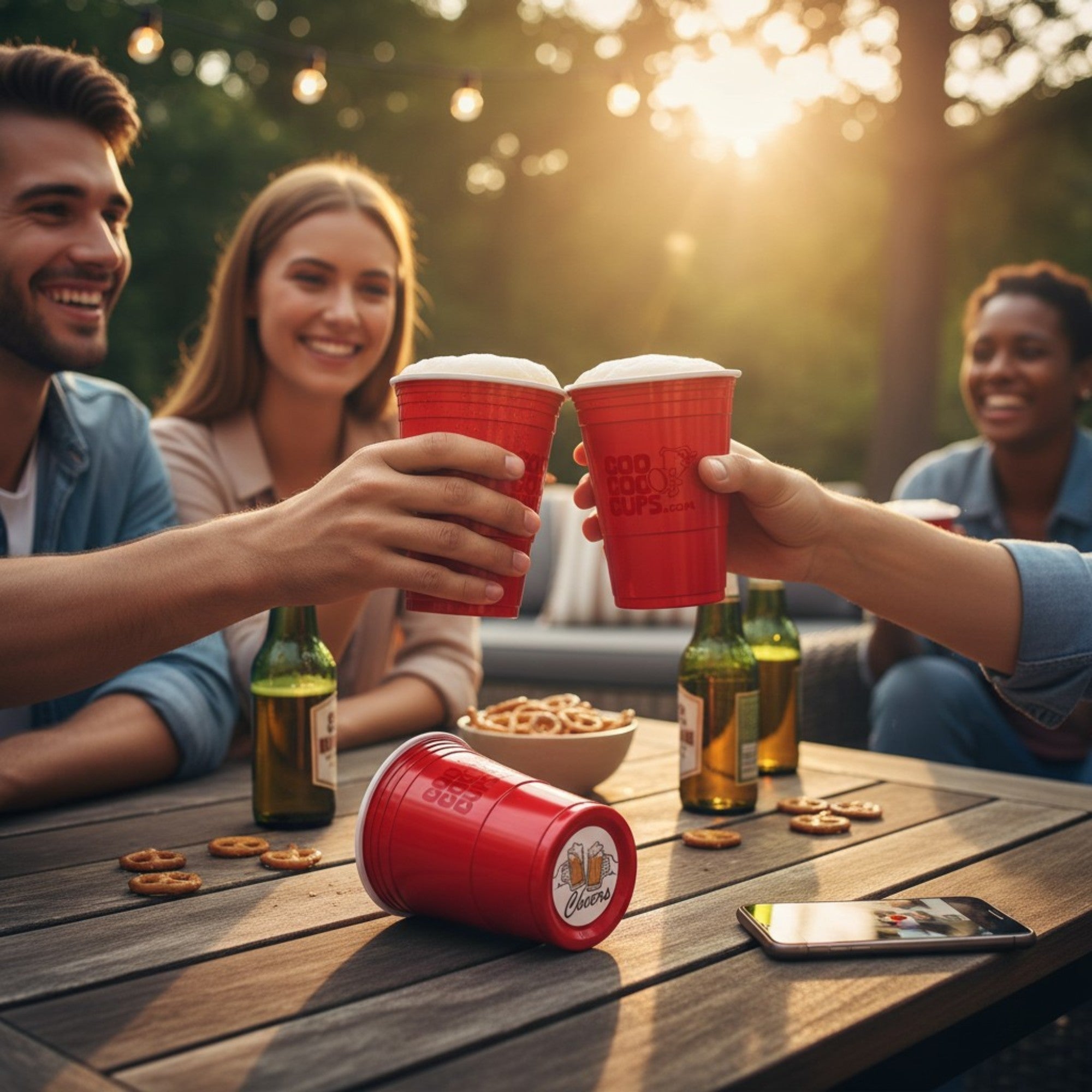 CooCoo Cups® 16oz "Cheers" Party Cups - 50 Count