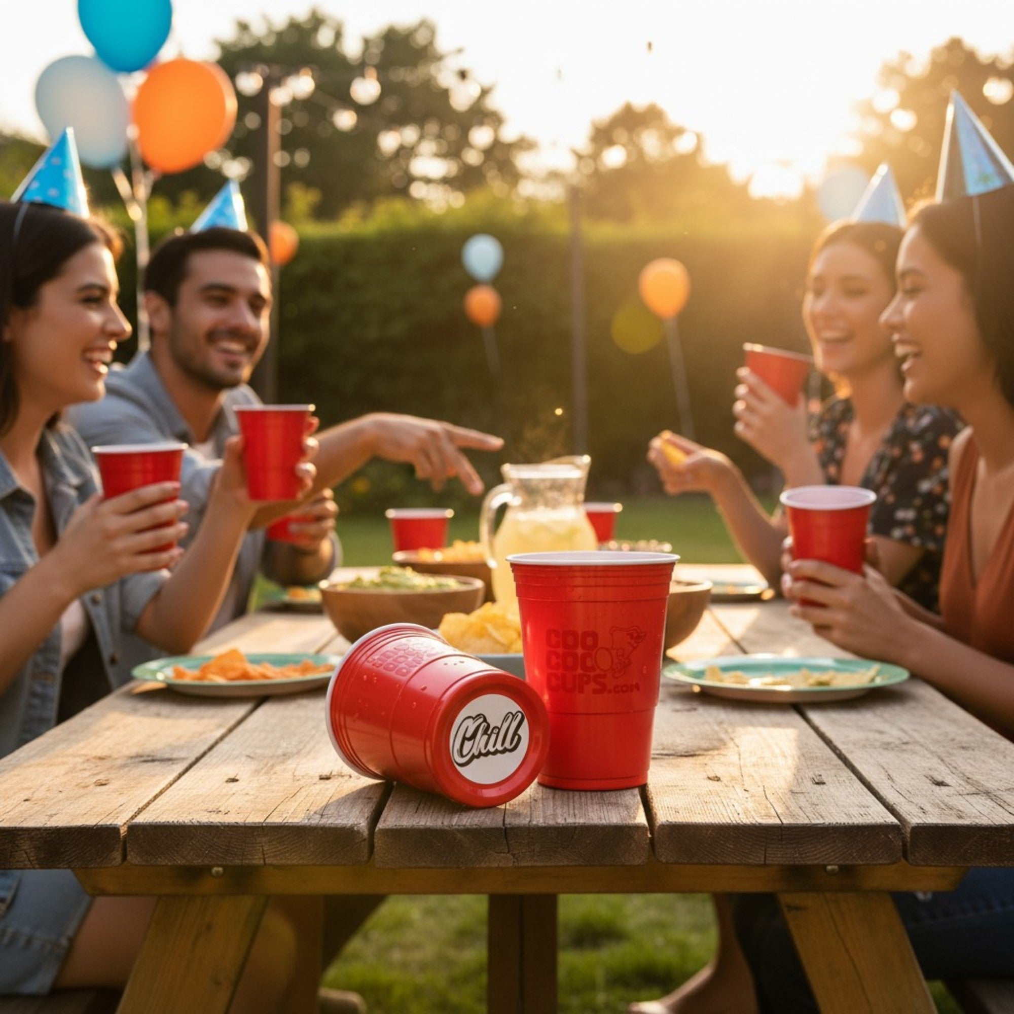 CooCoo Cups® 16oz "Chill" Party Cups - 50 Count