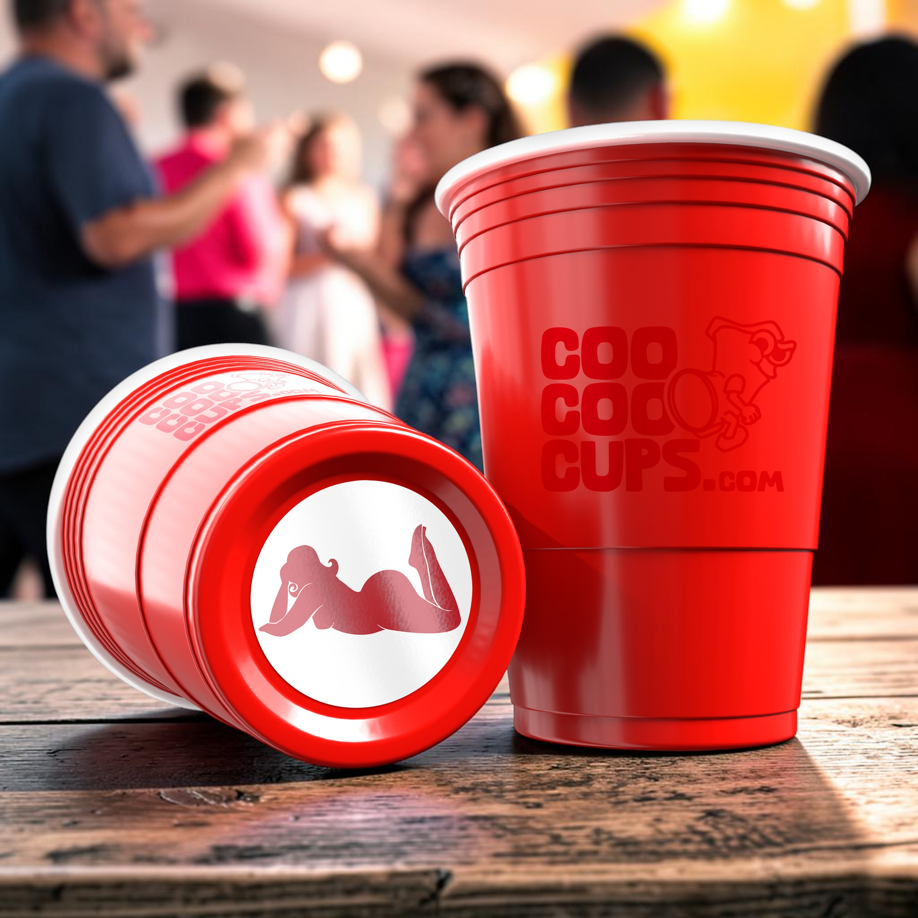 CooCoo Cups® 16oz "BAE" Party Cups - 50 Count