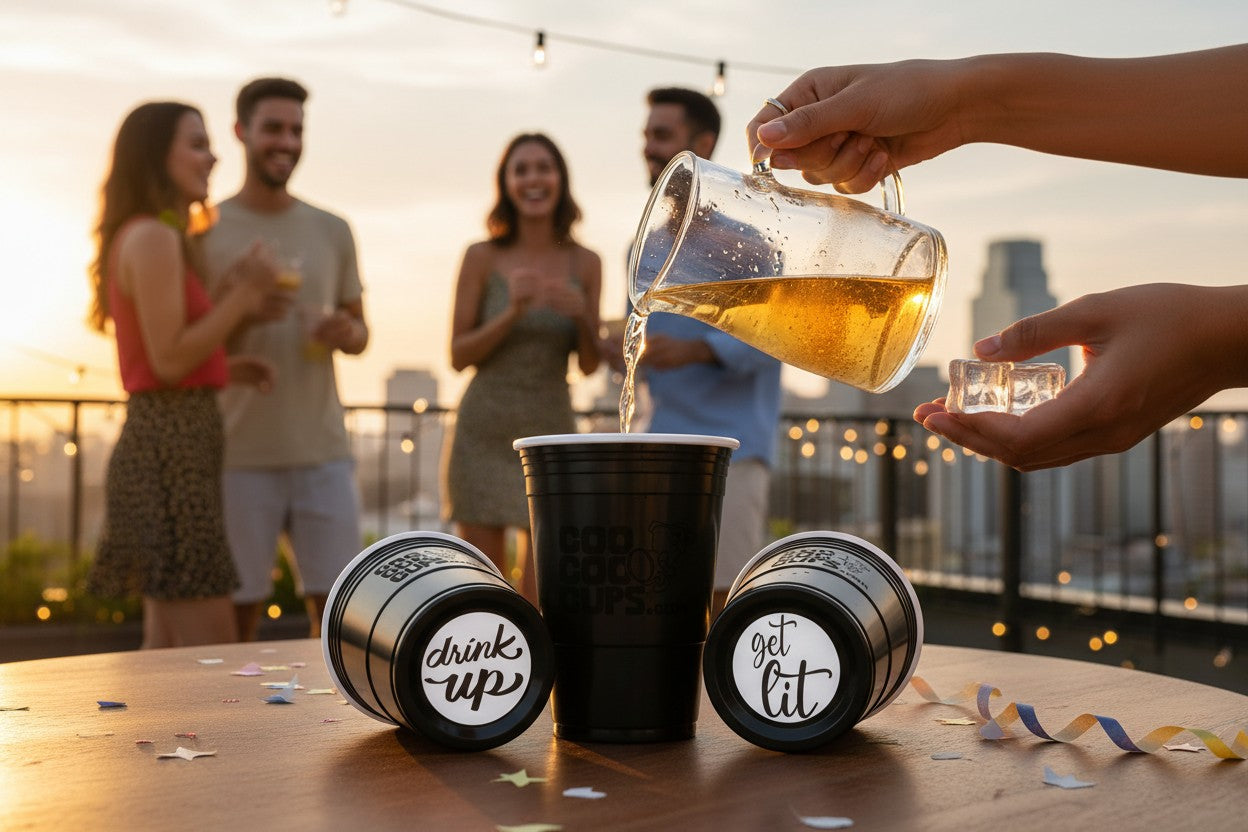 CooCoo Cups® 16oz "Get Lit & Drink Up" Party Cups - 50 Count