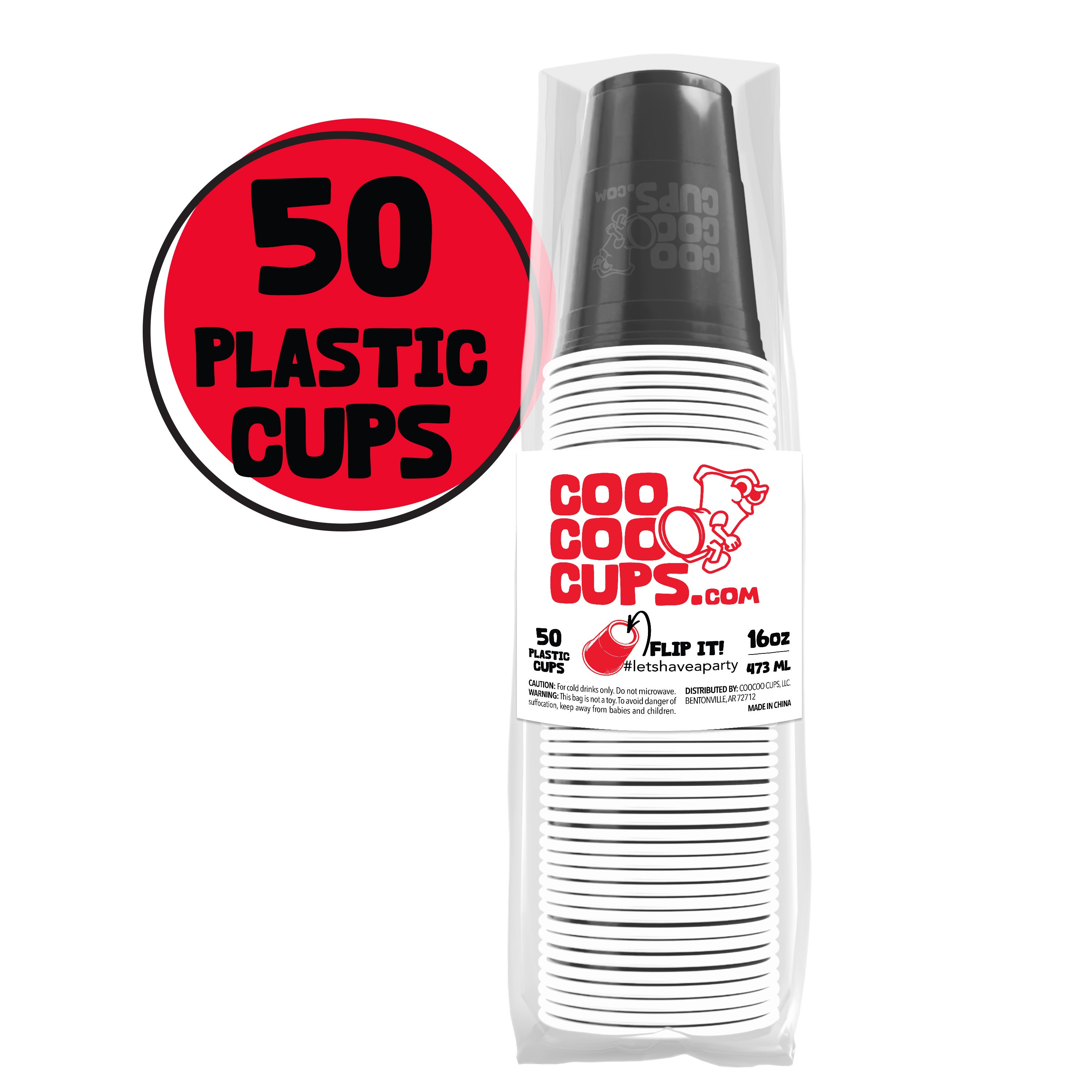 CooCoo Cups® 16oz Customizable Graduation Party Cups - 50 count