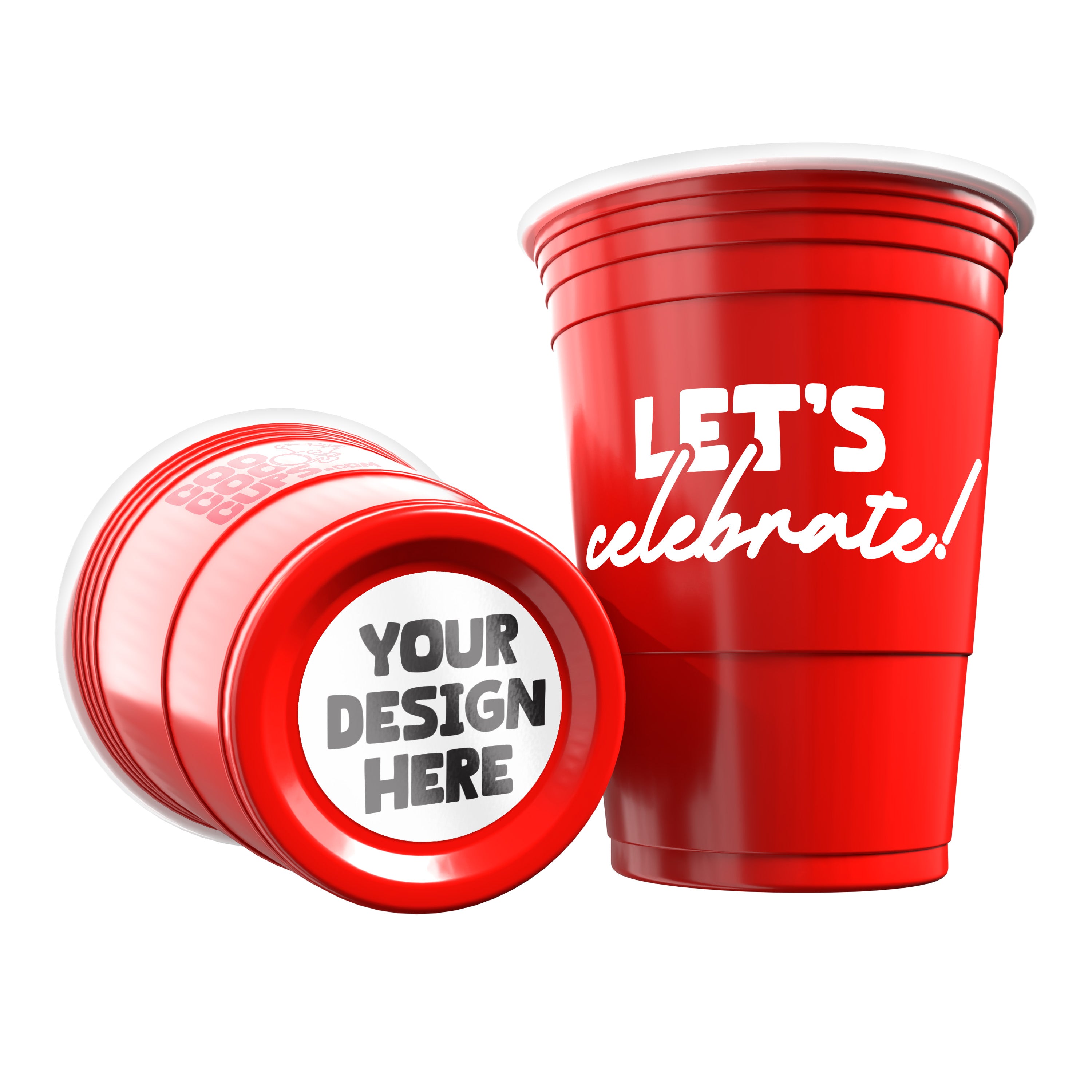 CooCoo Cups® 16oz Customizable Celebration Party Cups - 50 Count
