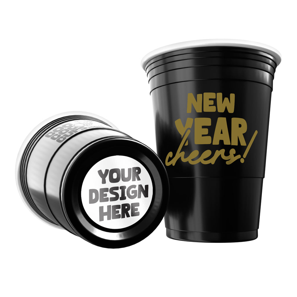 CooCoo Cups® 16oz Customizable New Year Party Cups - 50 Count