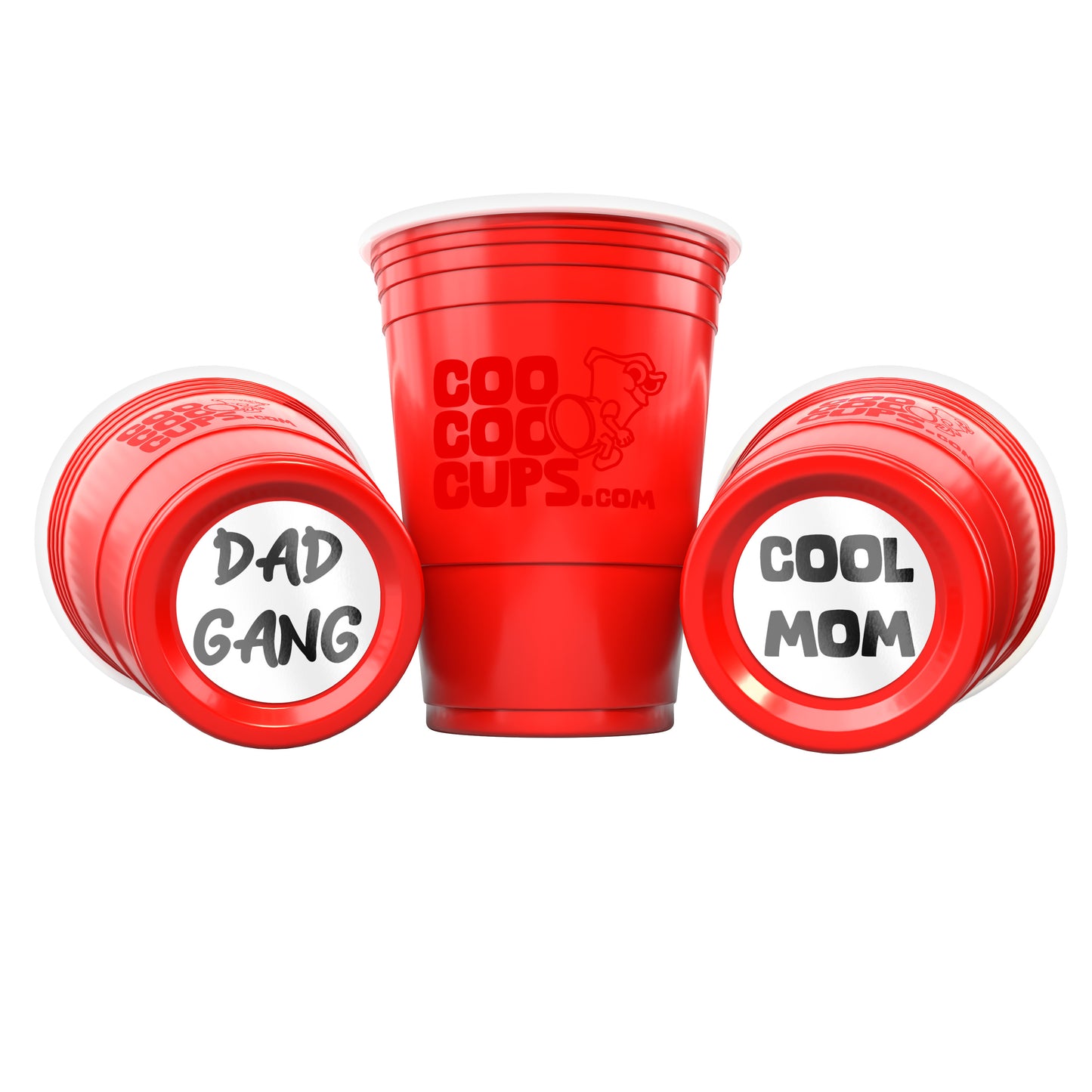 CooCoo Cups® 16oz Dad Gang & Cool Mom Party Cups - 50 Count