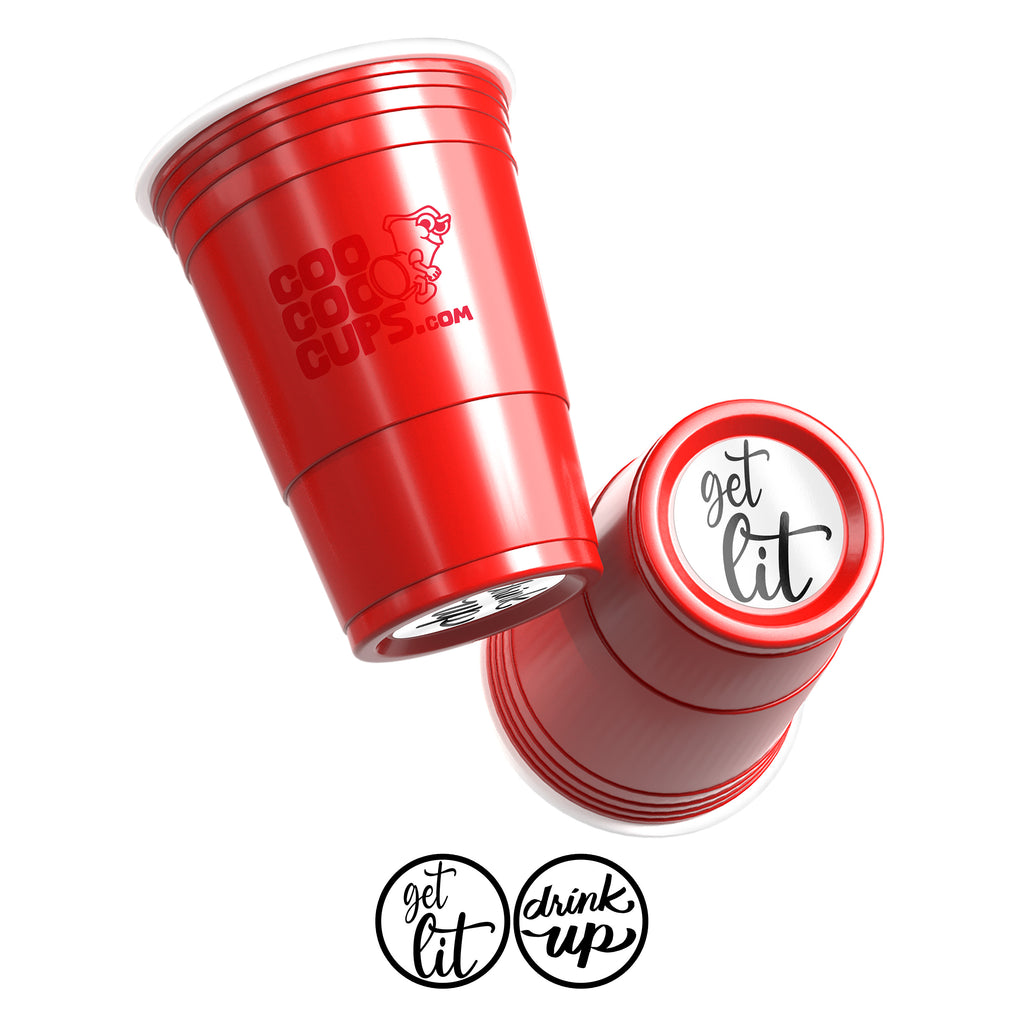 CooCoo Cups® 16oz "Get Lit & Drink Up" Party Cups - 50 Count