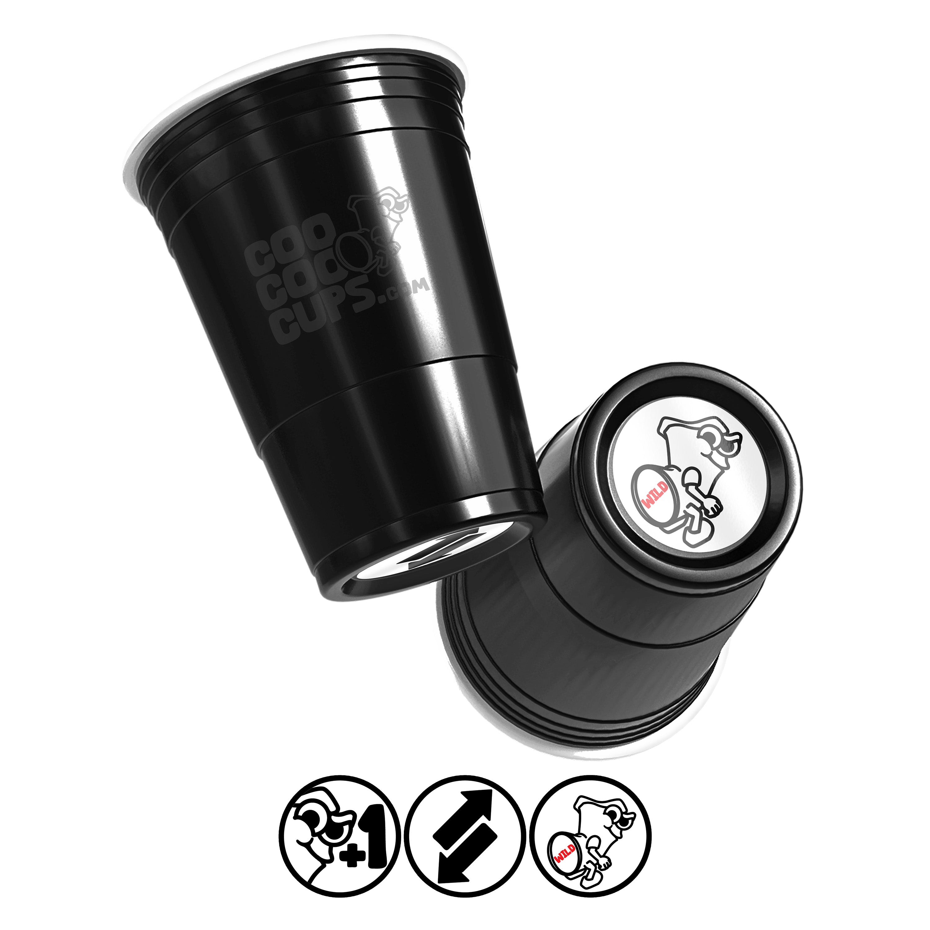 CooCoo Cups® Ultimate Flipping & Matching Drinking Game - 50 Count