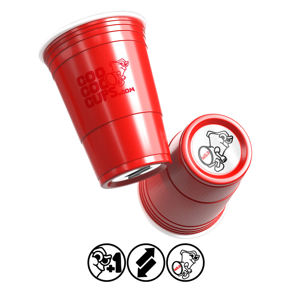 CooCoo Cups® Ultimate Flipping & Matching Drinking Game - 50 Count