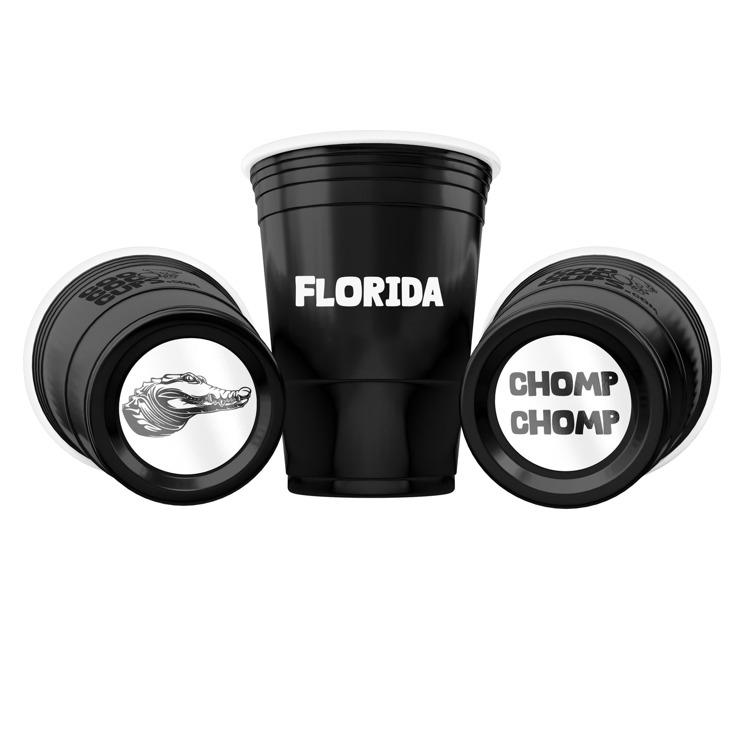 CooCoo Cups® 16oz Florida "Gator & Chomp Chomp" Party Cups - 50 Count