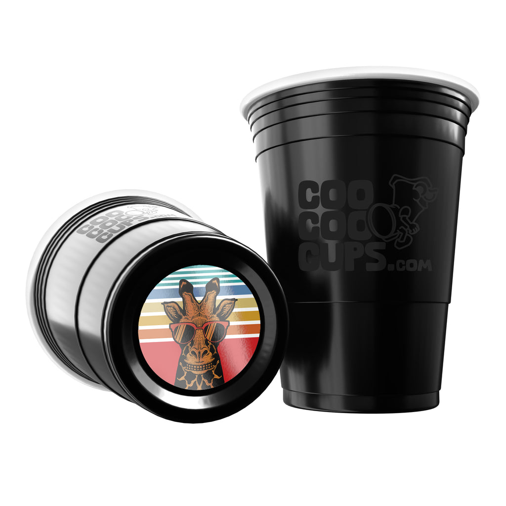 CooCoo Cups® 16oz "Cool Giraffe" Party Cups - 50 Count