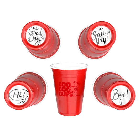 Hi, Bye, Good Day, SaturYay - 16 oz Party Cups (50 Count)