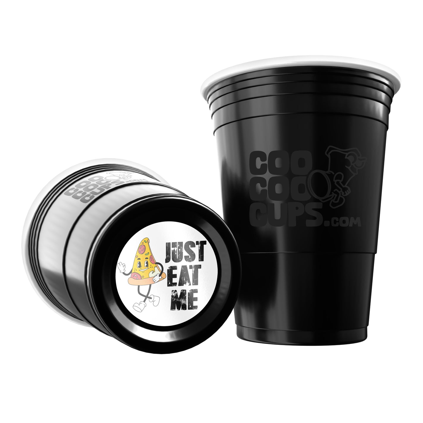 CooCoo Cups® 16oz "JUST EAT ME" Party Cups - 50 Count