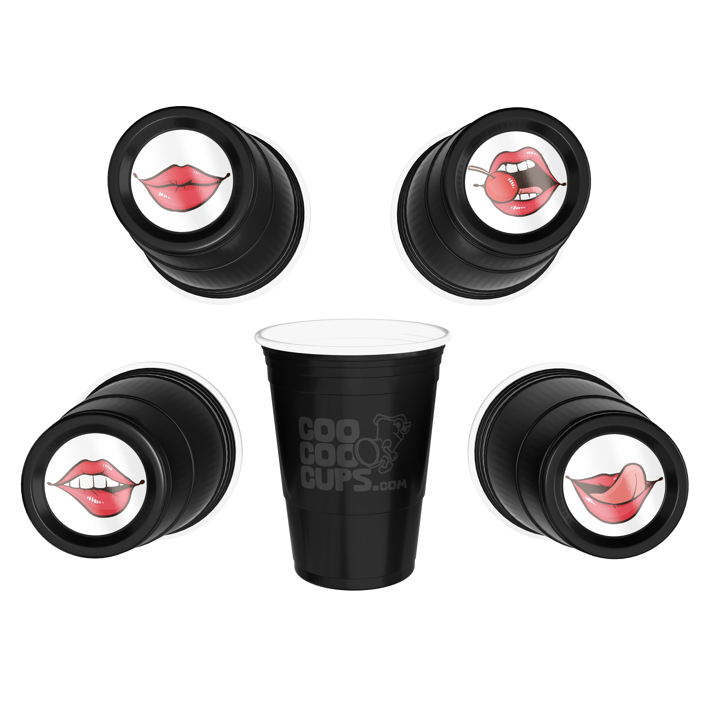 CooCoo Cups® 16oz Lips Party Cups - 50 Count