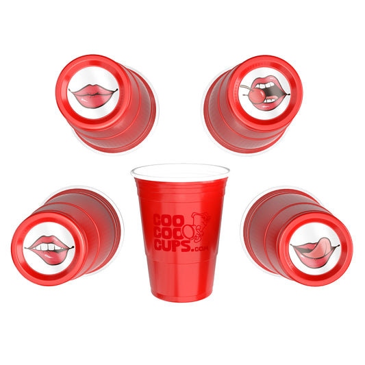 Lips - 16 oz Party Cups (50 Count)