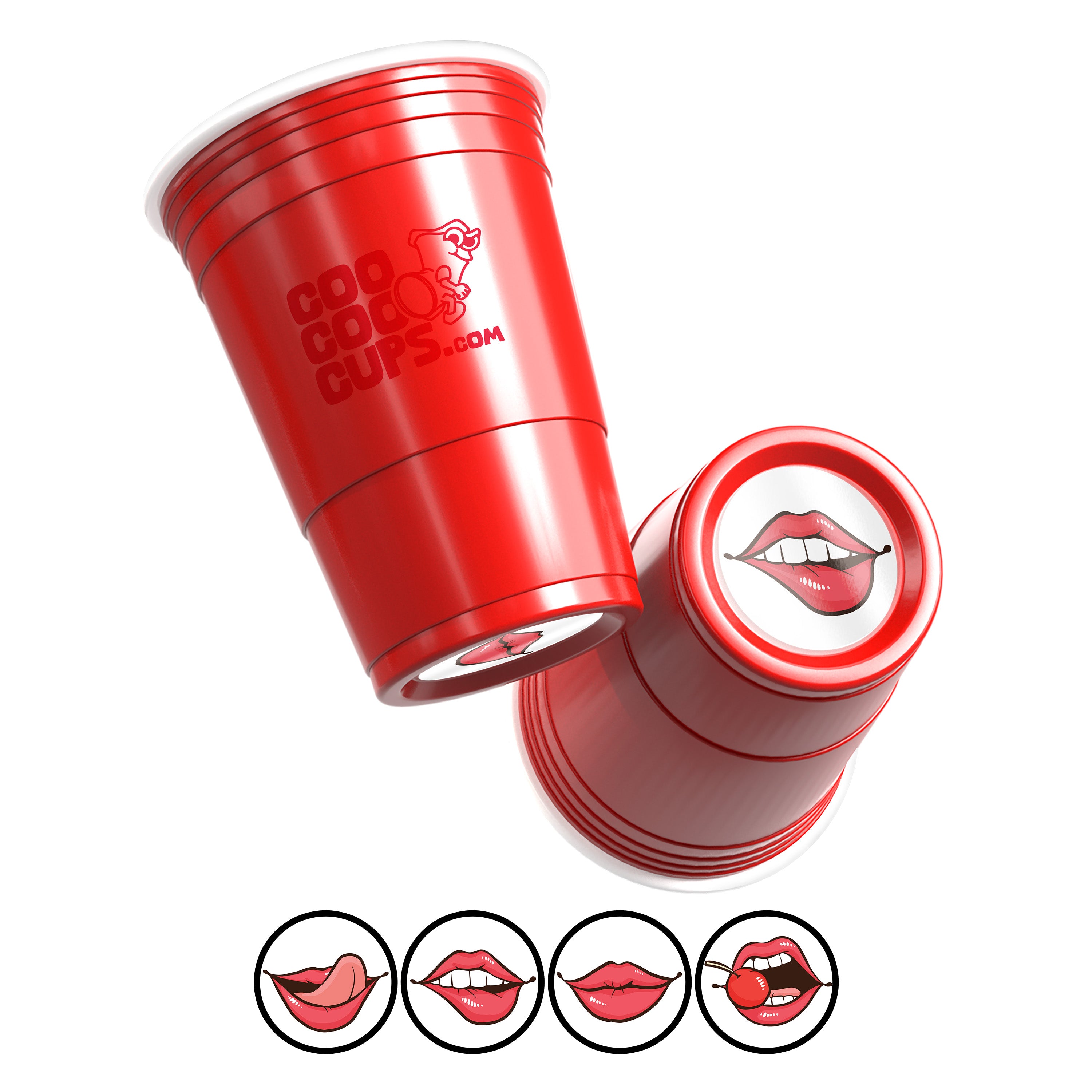 CooCoo Cups® 16oz Lips Party Cups - 50 Count