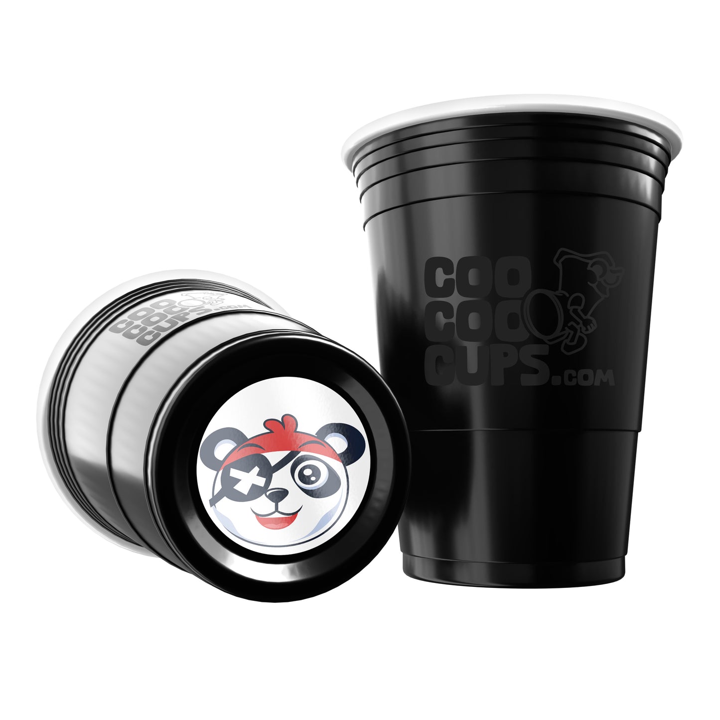 CooCoo Cups® 16oz Pirate Panda Party Cups - 50 Count