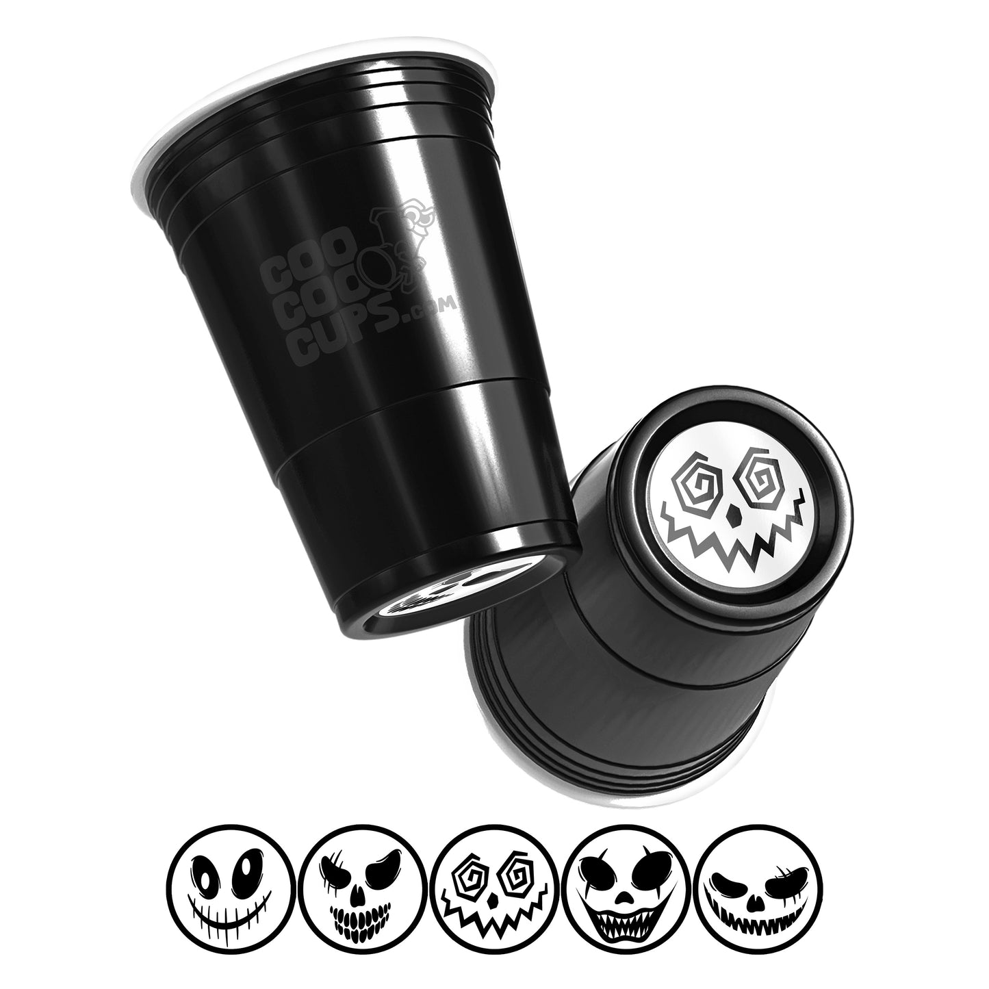 CooCoo Cups® 16oz Scary Faces Party Cups - 50 Count