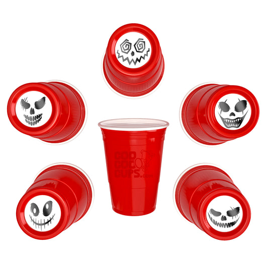 CooCoo Cups® 16oz Scary Faces Party Cups - 50 Count