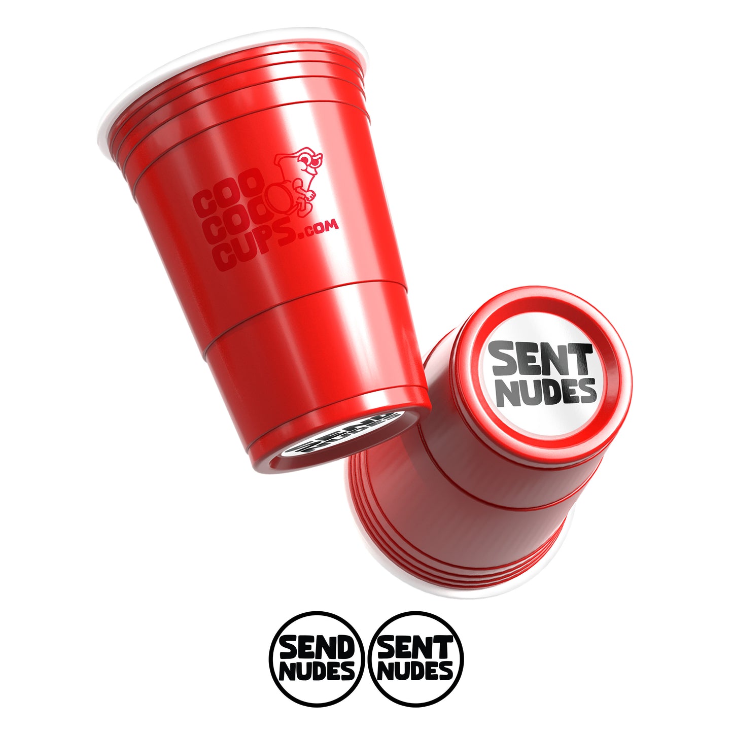 CooCoo Cups® 16oz "Send Nudes & Sent Nudes" Party Cups - 50 Count
