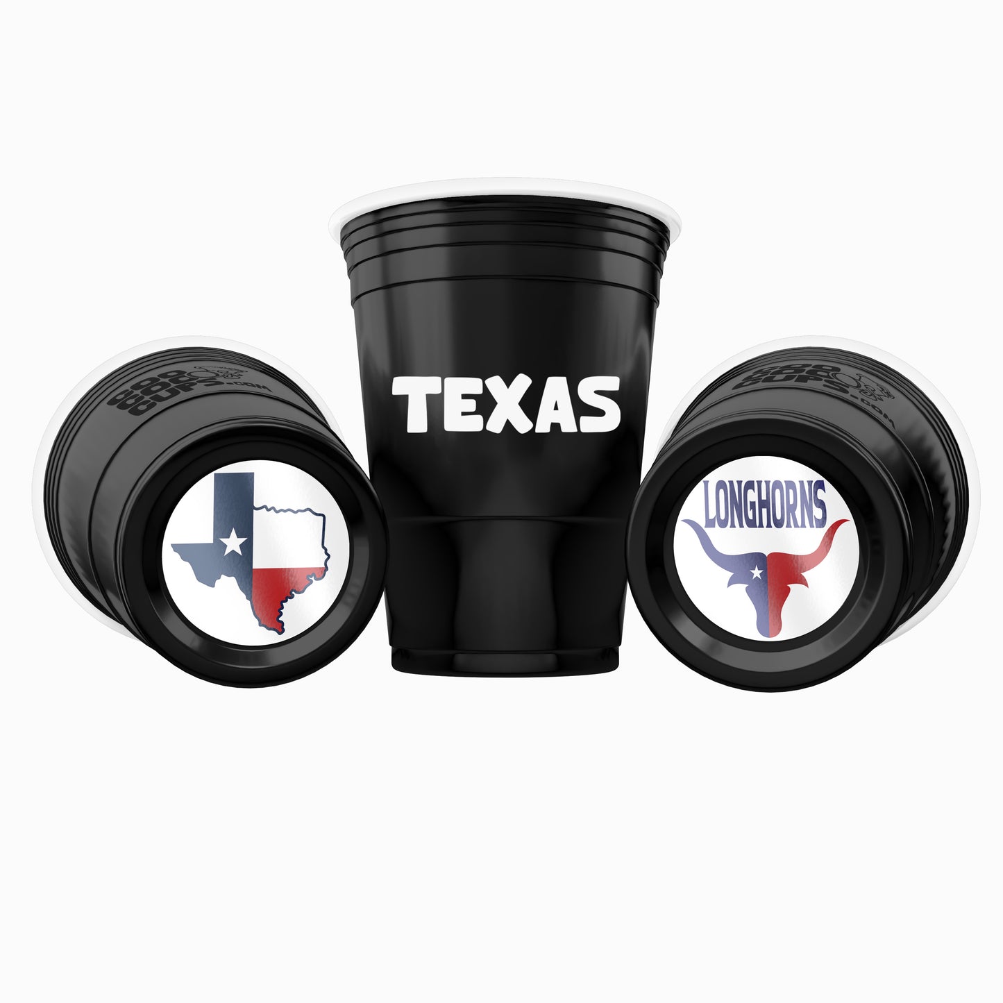 CooCoo Cups® 16oz Texas "State of Texas & Longhorns" Party Cups - 50 Count