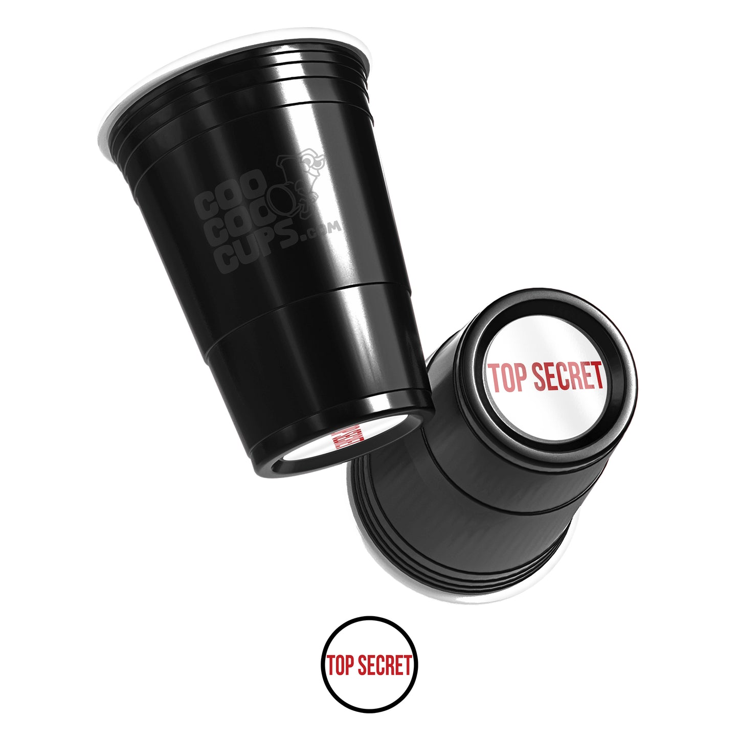 CooCoo Cups® 16oz "TOP SECRET" Party Cups - 50 Count