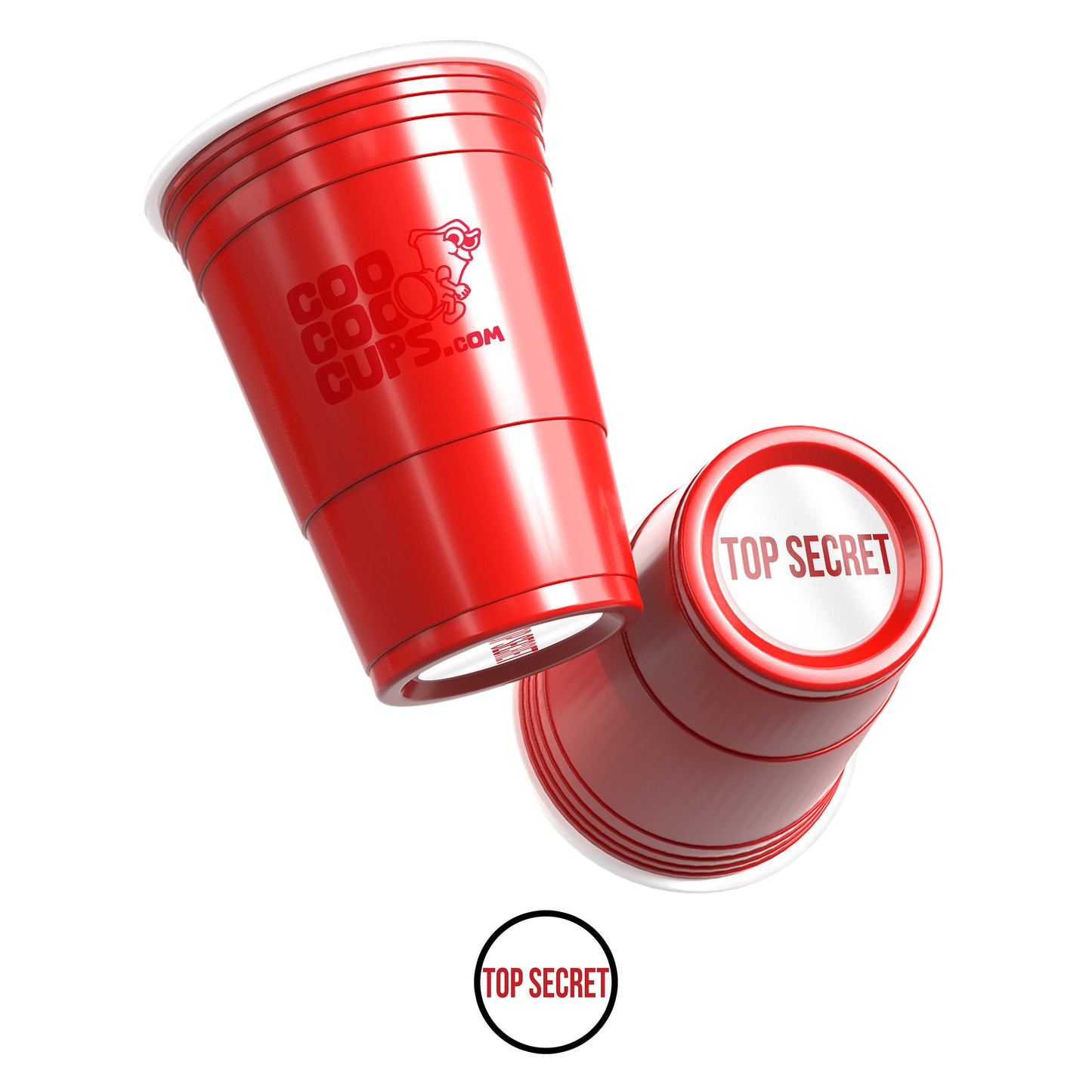 CooCoo Cups® 16oz "TOP SECRET" Party Cups - 50 Count