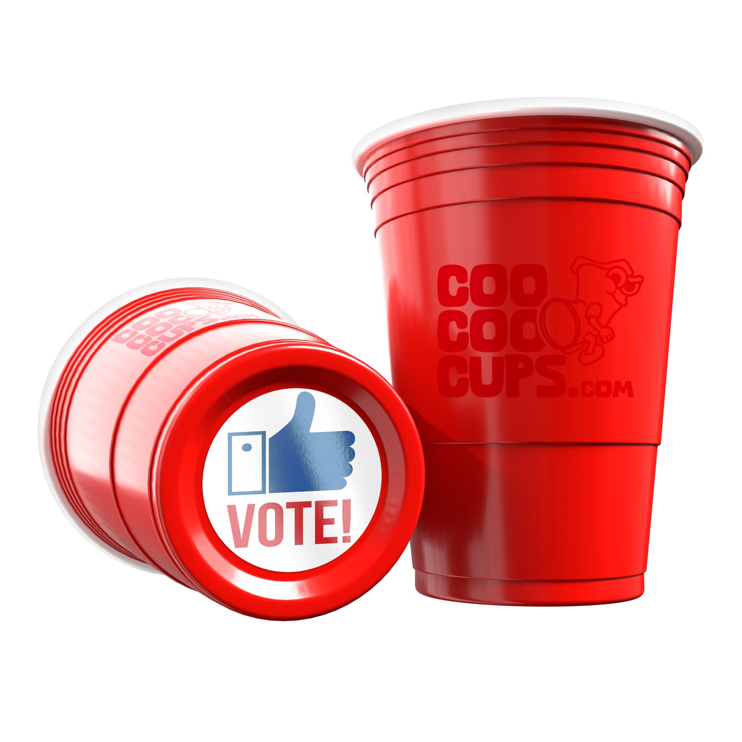 CooCoo Cups® 16oz "VOTE!" Party Cups - 50 Count