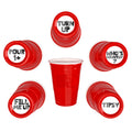 CooCoo Cups® 16 oz "Fill Me Up, Turn Up, Pour 1+, Tipsy, Who's Counting?" Party Cups - 50 Count