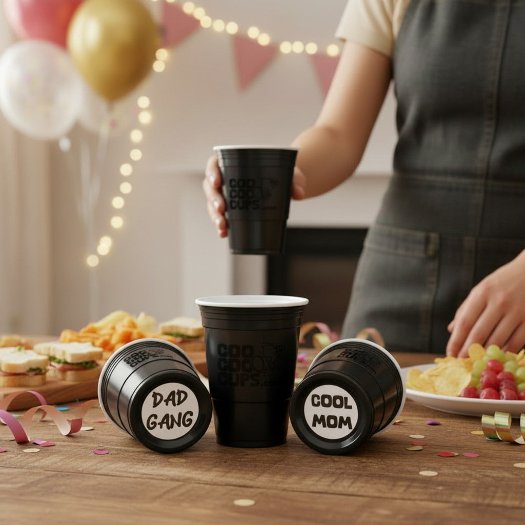 CooCoo Cups® 16oz Dad Gang & Cool Mom Party Cups - 50 Count