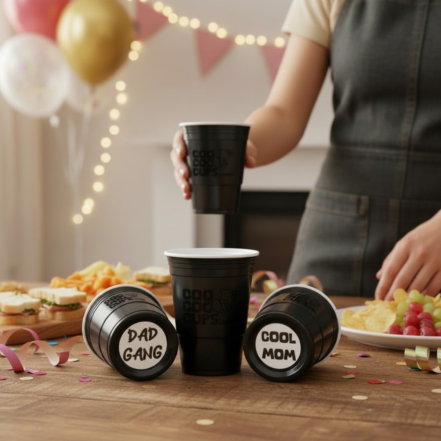 CooCoo Cups® 16oz Dad Gang & Cool Mom Party Cups - 50 Count