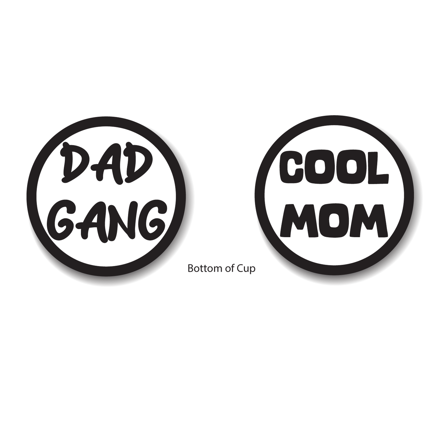 Dad Gang & Cool Mom - 16 oz Party Cups (50 Count)