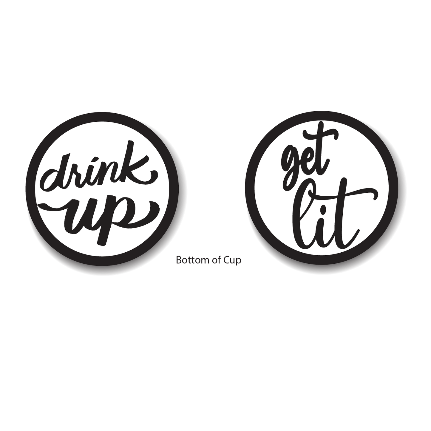 Get Lit + Drink UP - 16 oz Party Cups (50 Count)