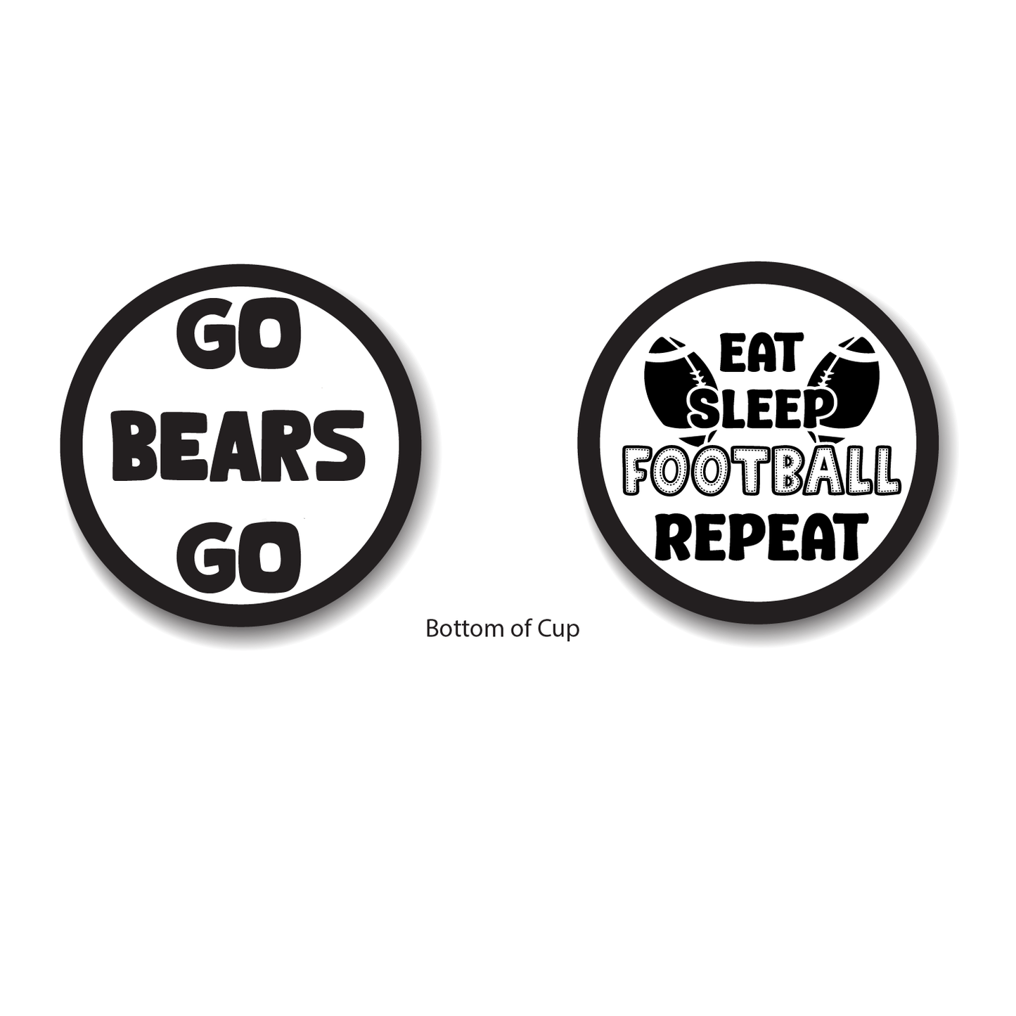 Central Arkansas - Go Bears & Sleep, Eat, Football - 16 oz Party Cups (50 Count)