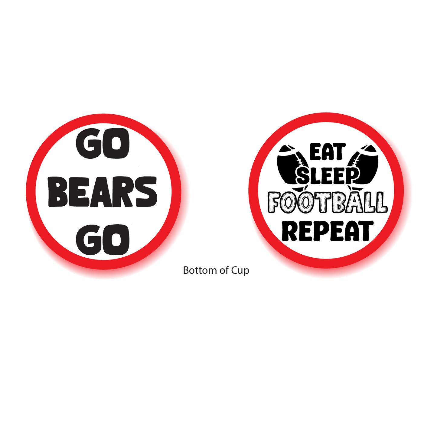 Central Arkansas - Go Bears & Sleep, Eat, Football - 16 oz Party Cups (50 Count)