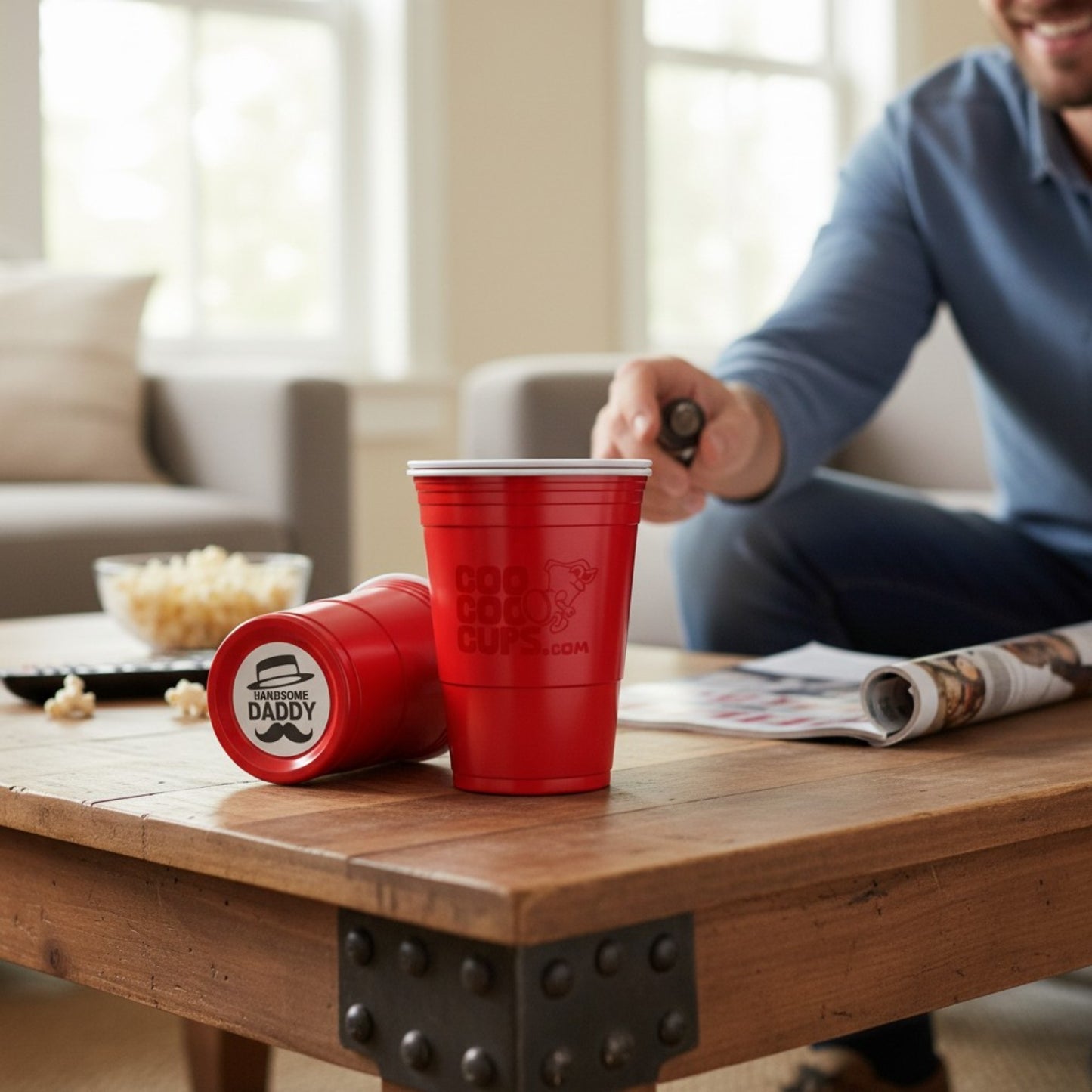 CooCoo Cups® 16oz "Handsome Daddy" Party Cups - 50 Count