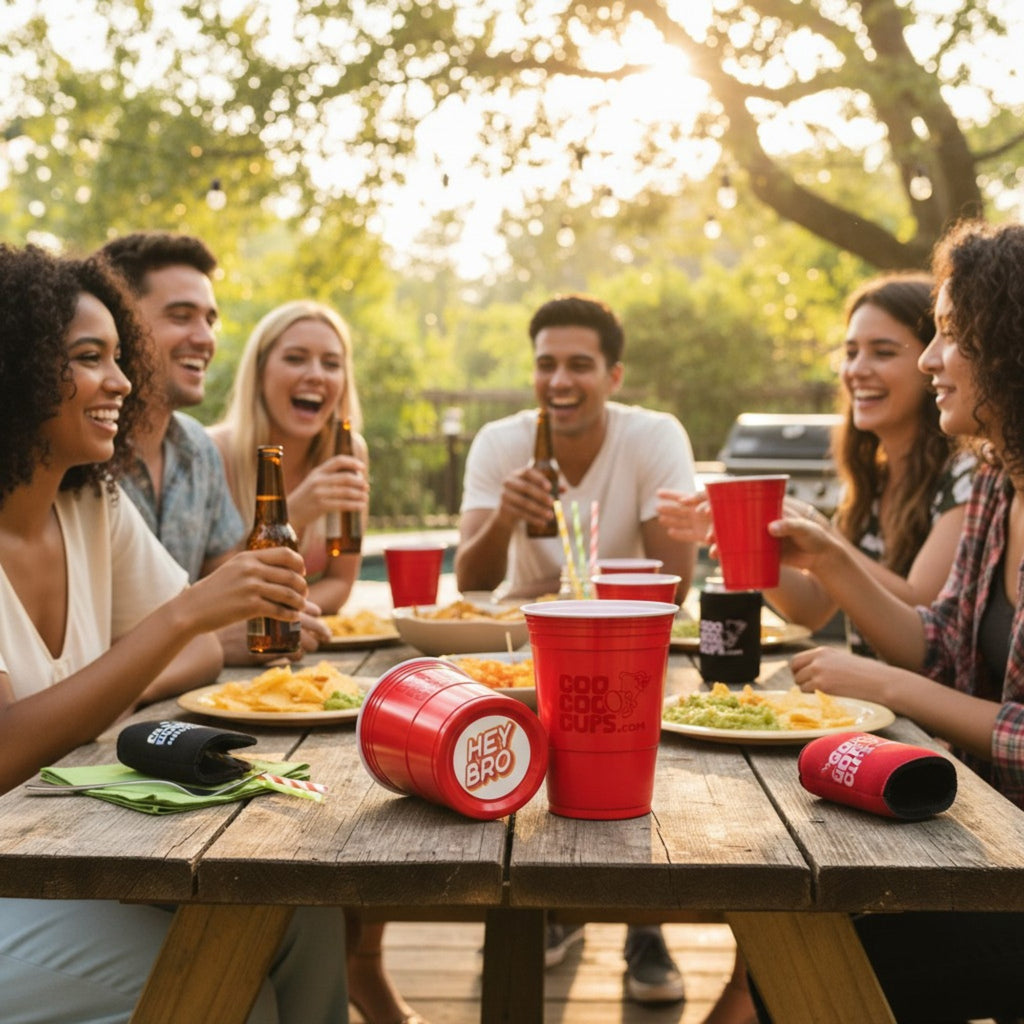 CooCoo Cups® 16oz "HEY BRO" Party Cups - 50 Count