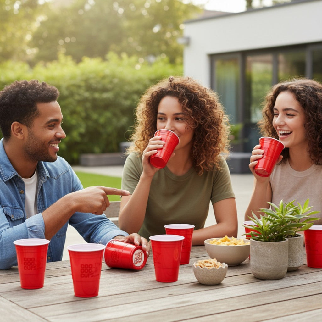 CooCoo Cups® 16oz "HEY BRO" Party Cups - 50 Count