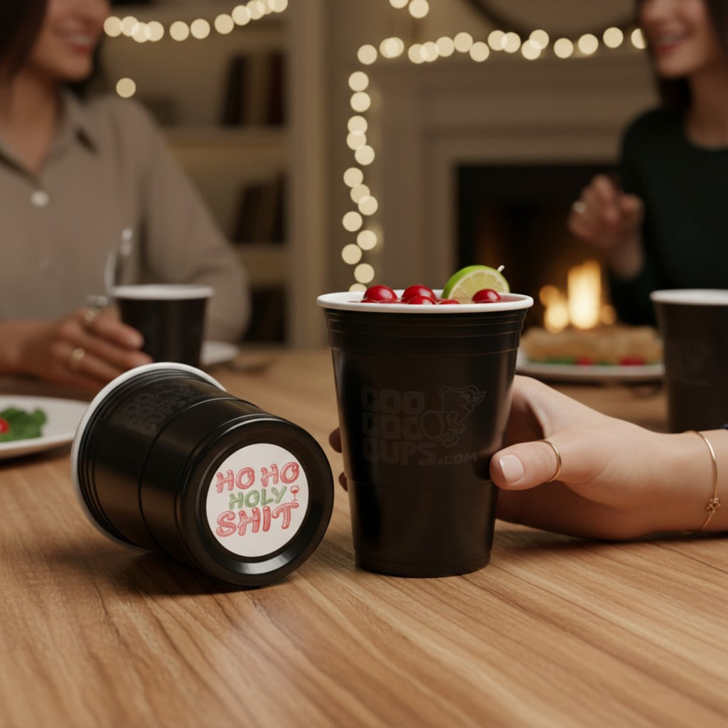 CooCoo Cups® 16oz Ho, Ho, Holy Sh*t Party Cups - 50 Count