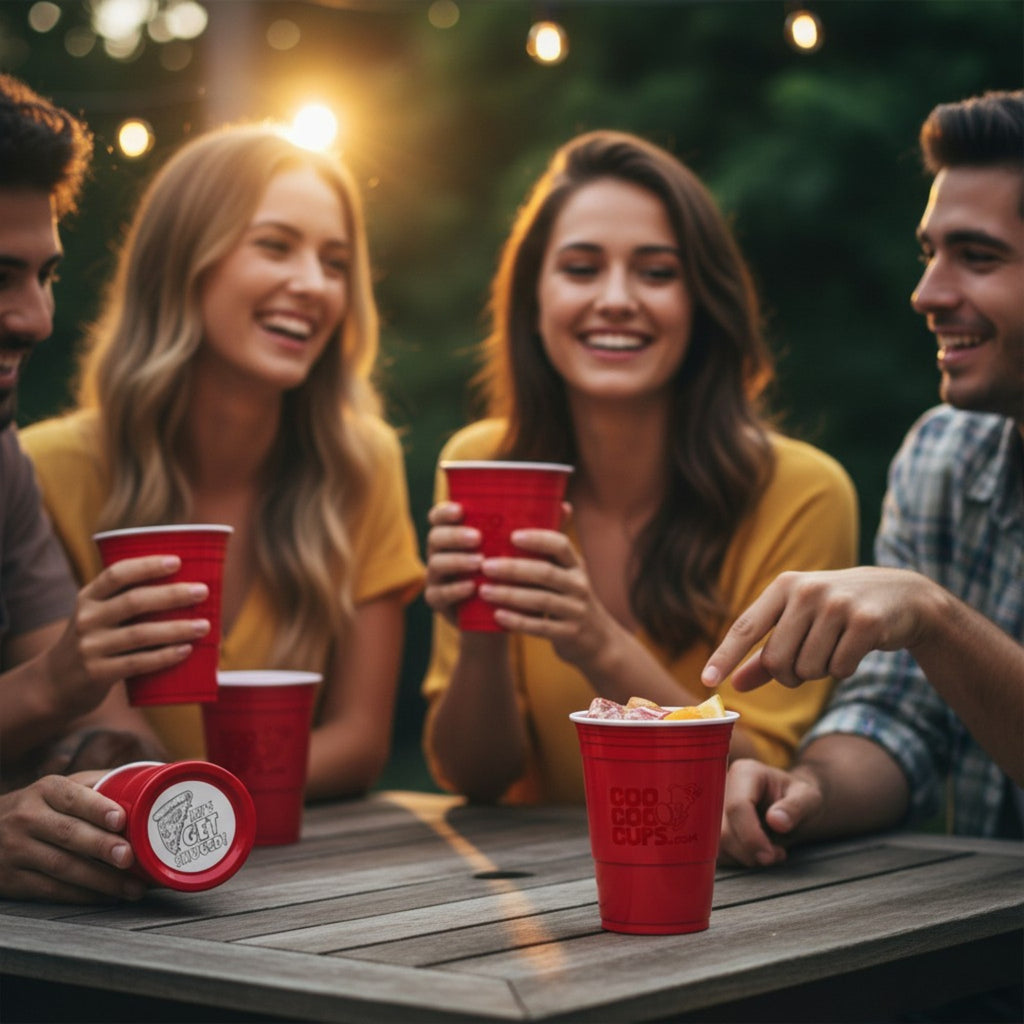 CooCoo Cups® 16oz "LET'S GET SAUCED" Party Cups - 50 Count