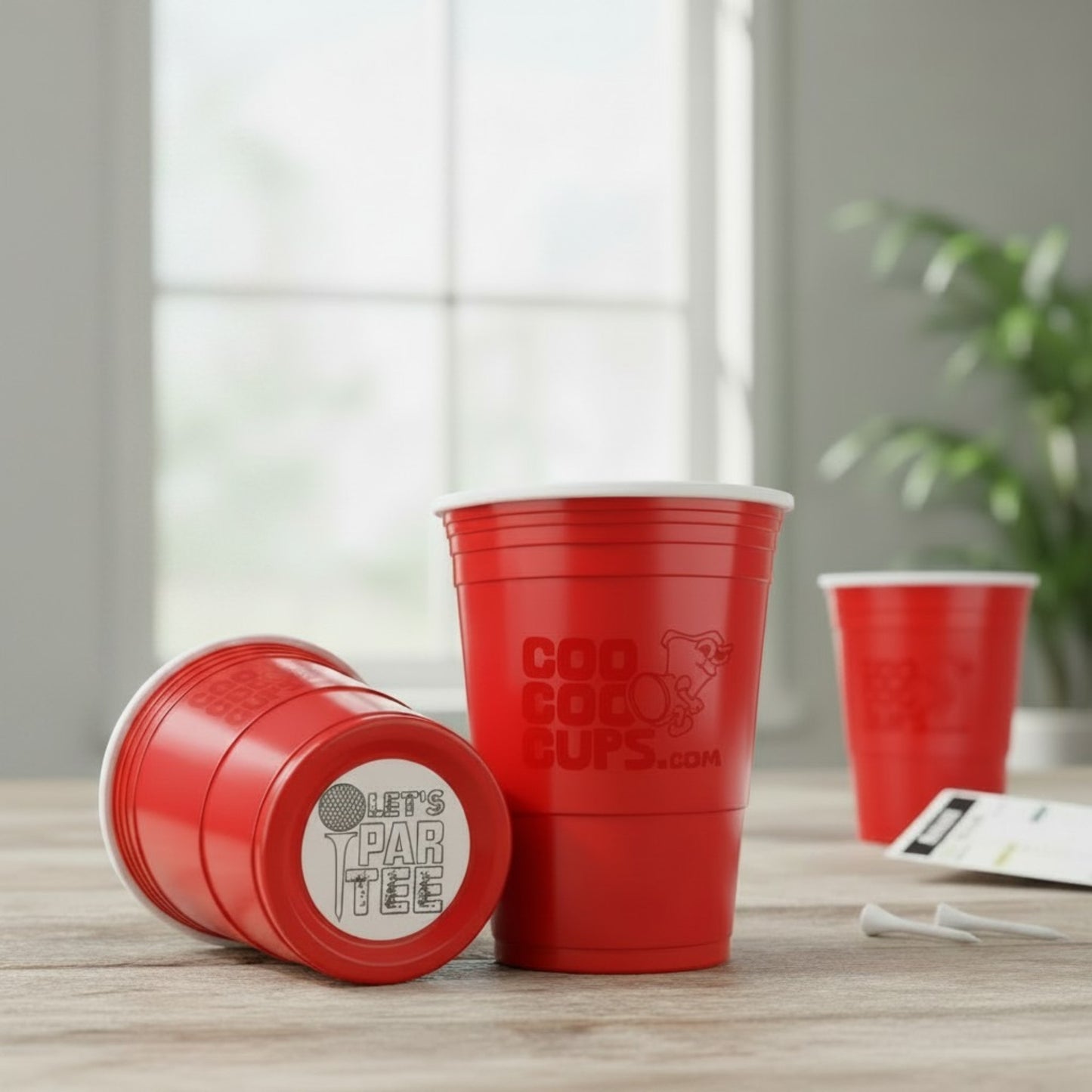 CooCoo Cups® 16oz "Let's PAR-TEE" Party Cups - 50 Count
