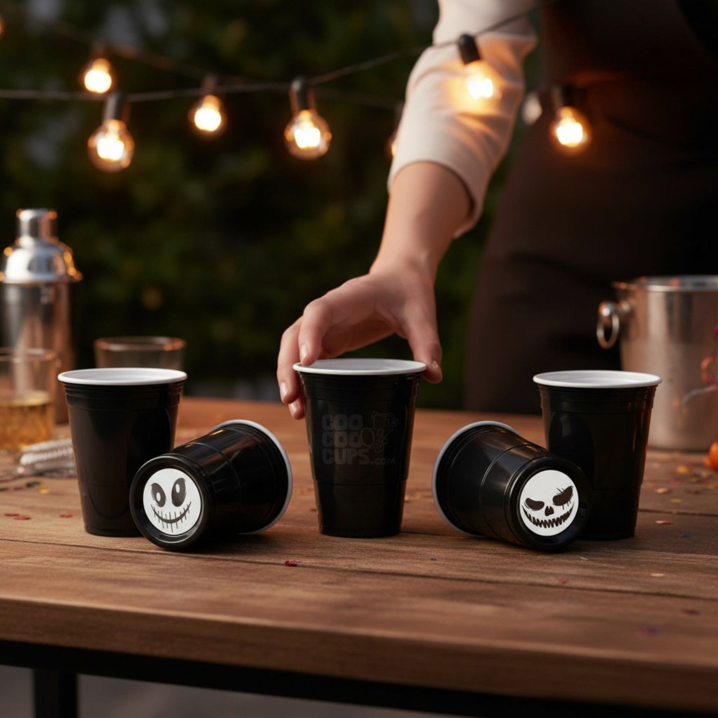 CooCoo Cups® 16oz Scary Faces Party Cups - 50 Count